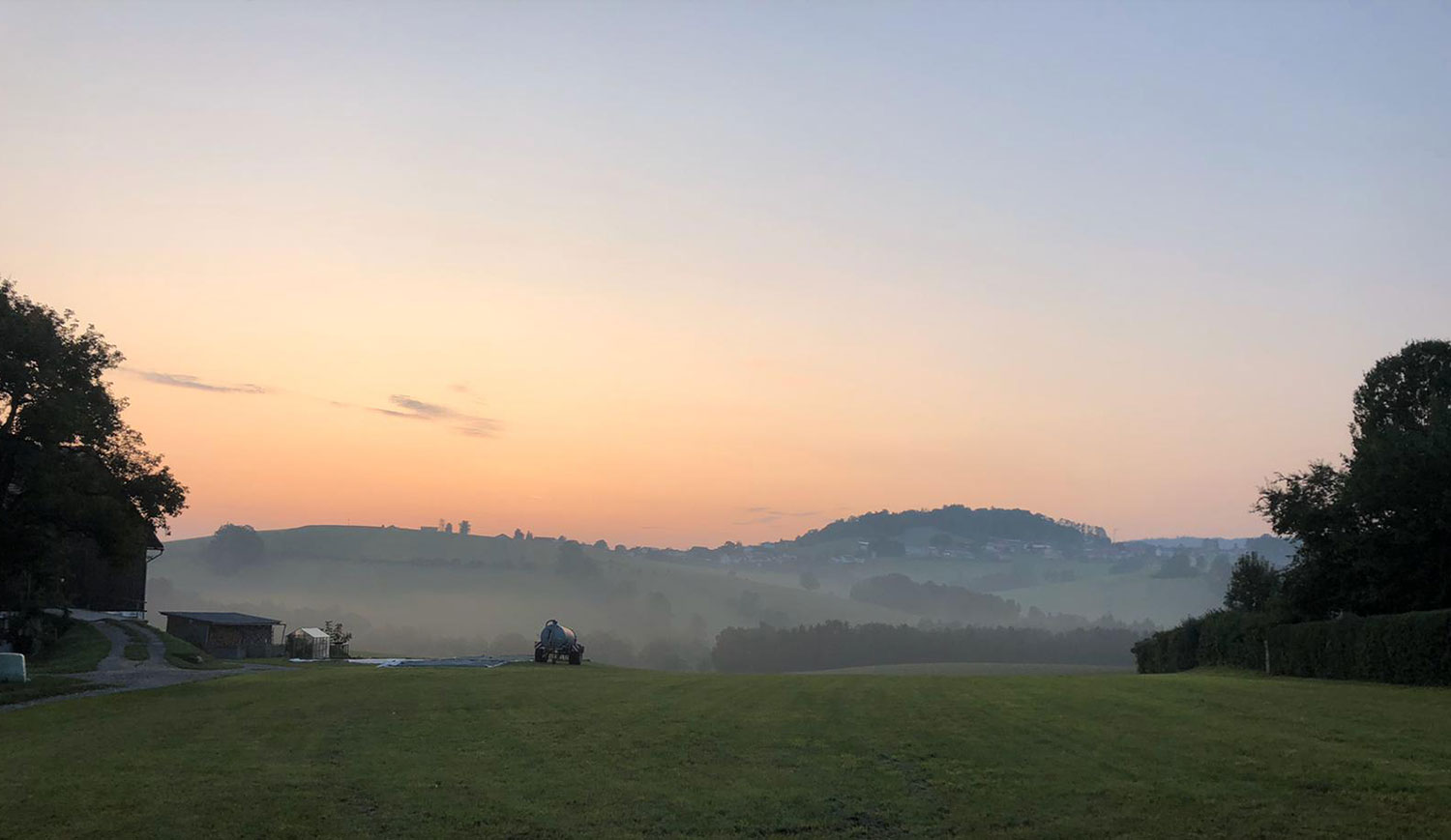 Abendstimmung im Bayerischen Wald